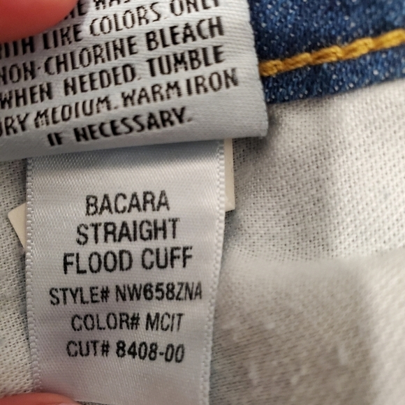 Hudson Bacara Cuffed Straight Leg Jeans Montecito Color - Picture 4 of 6